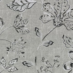 Laden Sie das Bild in den Galerie-Viewer, McAlister Textiles Eden Charcoal Grey Floral Printed Fabric Fabrics 1 Metre 
