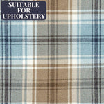 Laden Sie das Bild in den Galerie-Viewer, McAlister Textiles Angus Duck Egg Blue Tartan Check Curtain Fabric Fabrics 1 Metre 
