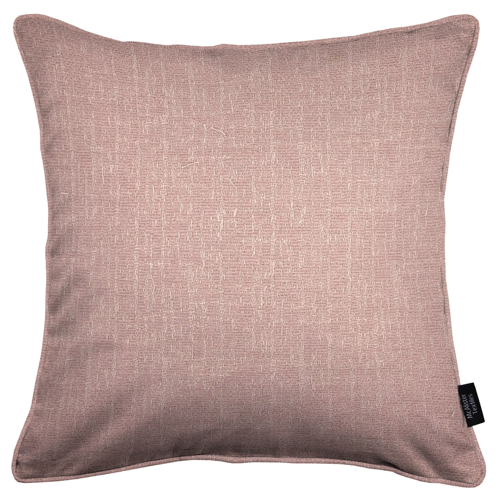 McAlister Textiles Eternity Soft Blush Chenille Cushions Cushions and Covers Cover Only 43cm x 43cm 