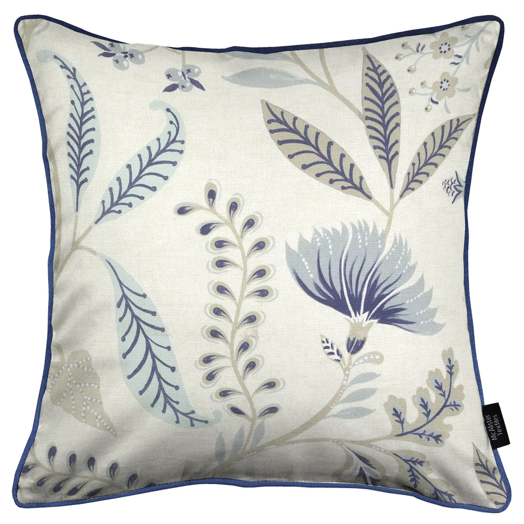 McAlister Textiles Florence Powder Blue Printed Cushions Cushions and Covers Cover Only 43cm x 43cm 