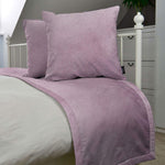 Laden Sie das Bild in den Galerie-Viewer, McAlister Textiles Matt Lilac Purple Velvet Bedding Set Bedding Set 
