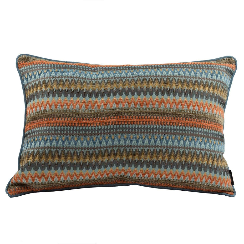 McAlister Textiles Curitiba Aztec Orange + Teal Pillow Pillow Cover Only 50cm x 30cm 