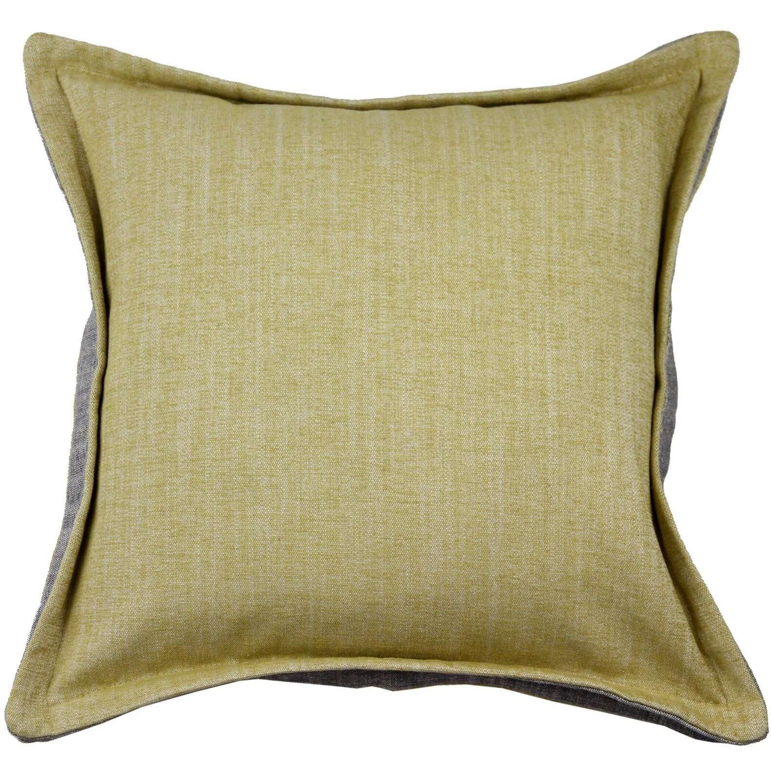 McAlister Textiles Rhumba Accent Ochre Yellow + Grey Cushion Cushions and Covers Cover Only 43cm x 43cm 