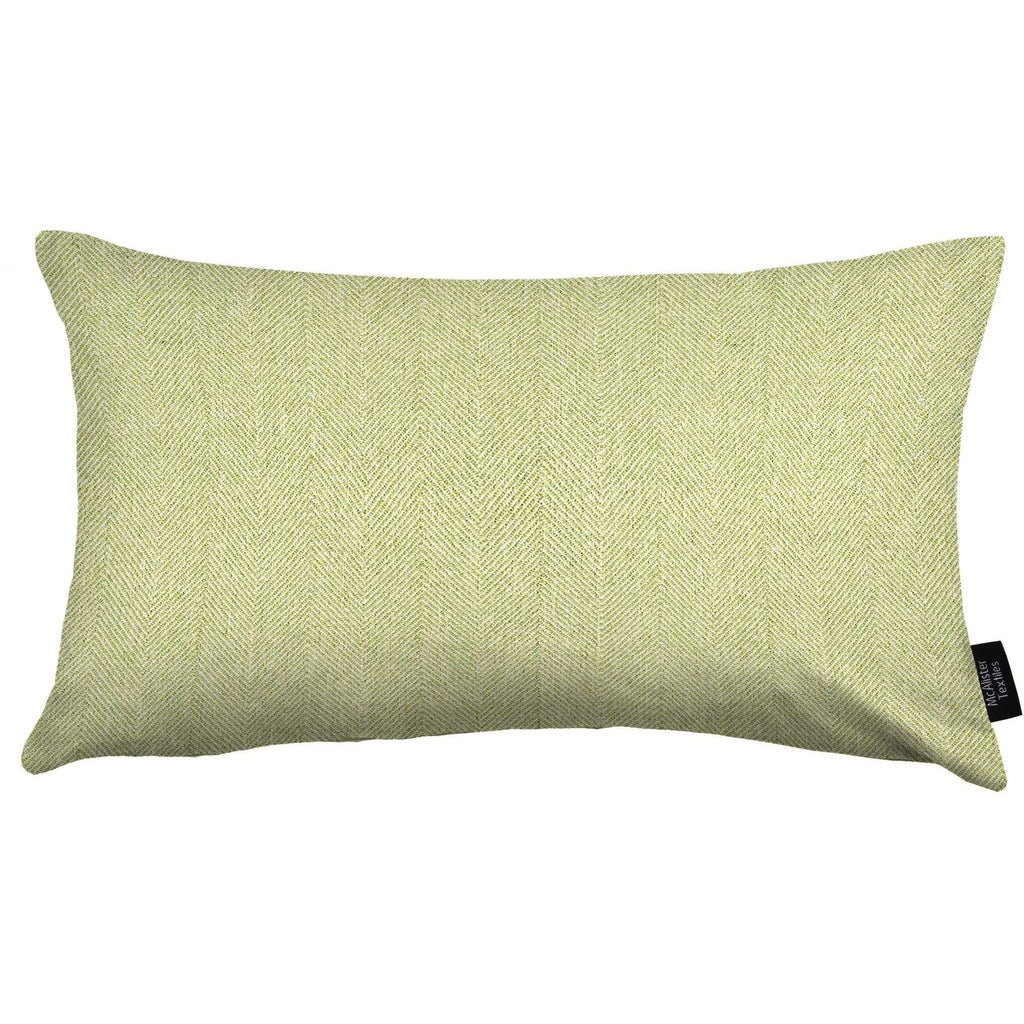 McAlister Textiles Herringbone Sage Green Pillow Pillow Cover Only 50cm x 30cm 
