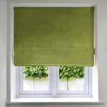 Laden Sie das Bild in den Galerie-Viewer, McAlister Textiles Matt Lime Green Velvet Roman Blind Roman Blinds Standard Lining 130cm x 200cm Lime Green
