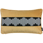 Laden Sie das Bild in den Galerie-Viewer, McAlister Textiles Maya Striped Ochre Yellow Velvet Pillow Pillow Cover Only 50cm x 30cm 
