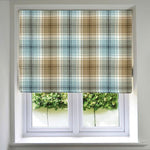 Laden Sie das Bild in den Galerie-Viewer, McAlister Textiles Angus Duck Egg Blue Tartan Roman Blind mws_apo_generated 
