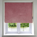 Laden Sie das Bild in den Galerie-Viewer, McAlister Textiles Matt Blush Pink Velvet Roman Blind Roman Blinds Standard Lining 130cm x 200cm Rose Pink
