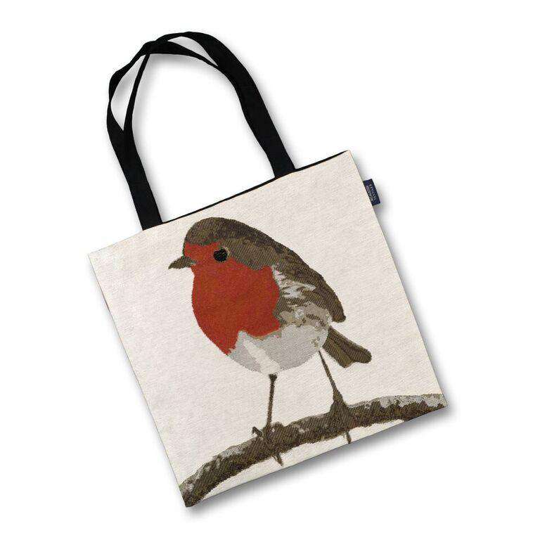 McAlister Textiles Robin Bird Tapestry Tote Bag Tote Bag 