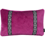 Laden Sie das Bild in den Galerie-Viewer, McAlister Textiles Coba Striped Fuchsia Pink Velvet Pillow Pillow Cover Only 50cm x 30cm 
