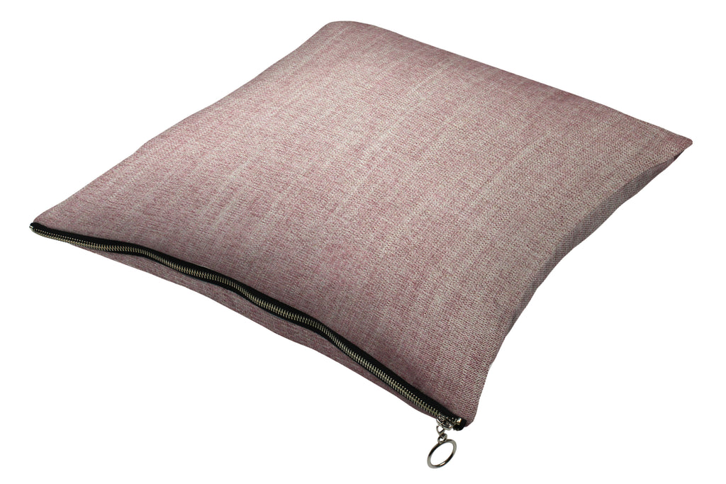 McAlister Textiles Rhumba Zipper Edge Blush Pink Linen Cushion Cushions and Covers Cover Only 43cm x 43cm 