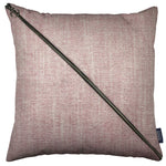 Laden Sie das Bild in den Galerie-Viewer, McAlister Textiles Rhumba Diagonal Zip Blush Pink Linen Cushion Cushions and Covers Cover Only 43cm x 43cm 

