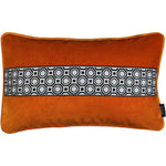 Laden Sie das Bild in den Galerie-Viewer, McAlister Textiles Cancun Striped Burnt Orange Velvet Pillow Pillow Cover Only 50cm x 30cm 
