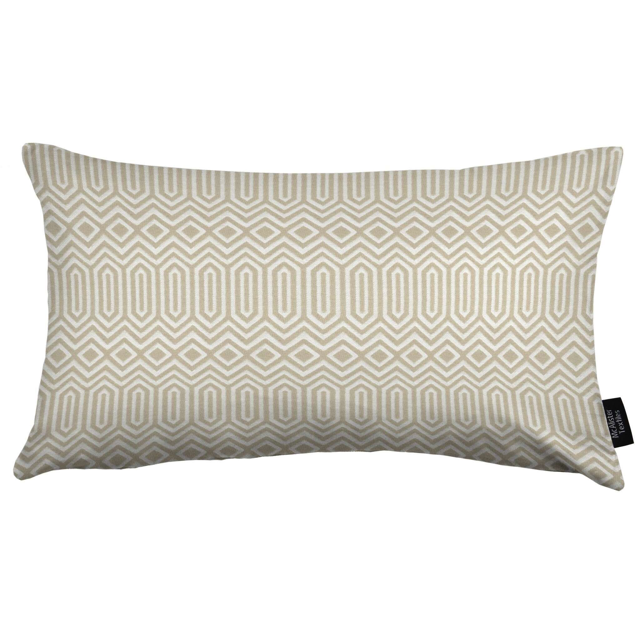 McAlister Textiles Colorado Geometric Taupe Beige Pillow Pillow Cover Only 50cm x 30cm 