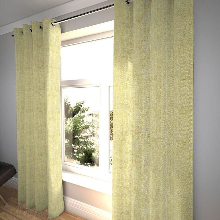 McAlister Textiles Rhumba Ochre Yellow Curtains Tailored Curtains 