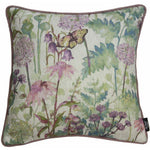 Laden Sie das Bild in den Galerie-Viewer, McAlister Textiles Wildflower Pastel Purple Linen Cushion Cushions and Covers Polyester Filler 43cm x 43cm 
