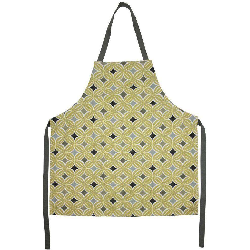 McAlister Textiles Laila Yellow Cotton Print Apron Kitchen Accessories 