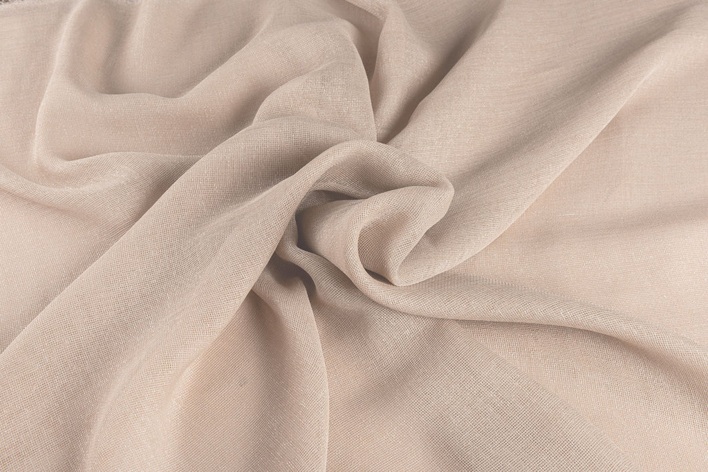 McAlister Textiles Infinity Natural Wide Width Voile Curtain Fabric Fabrics 