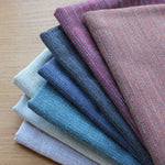 Laden Sie das Bild in den Galerie-Viewer, McAlister Textiles Hamleton Rustic Linen Blend Teal Plain Fabric Fabrics 
