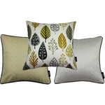 Laden Sie das Bild in den Galerie-Viewer, McAlister Textiles Scandinavian Yellow + Grey 43cm x 43cm Cushion Set of 3 Cushions and Covers Cushion Cover 
